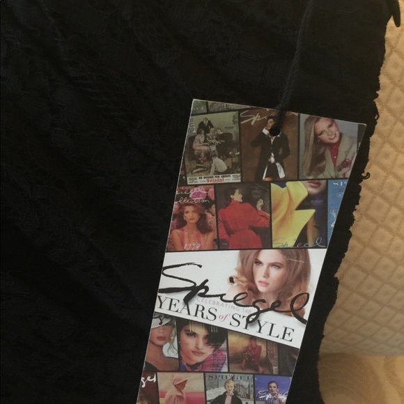 Spiegel One shoulder black lace jumpsuit - Picture 5 of 6